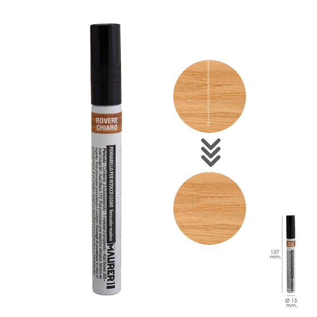 Rotulador profesional retoque madera color roble