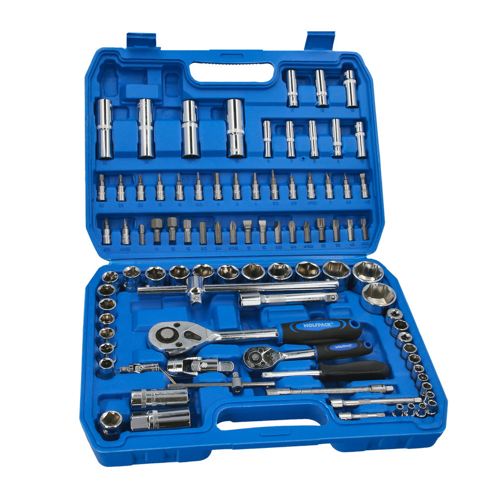 94-piece CRV socket and bit set 1/2" - 1/4"