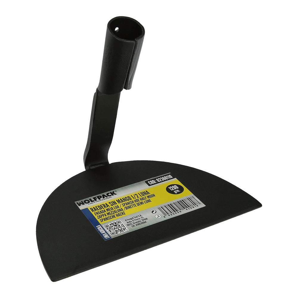 Half-moon scraper without handle, 1200 grams.