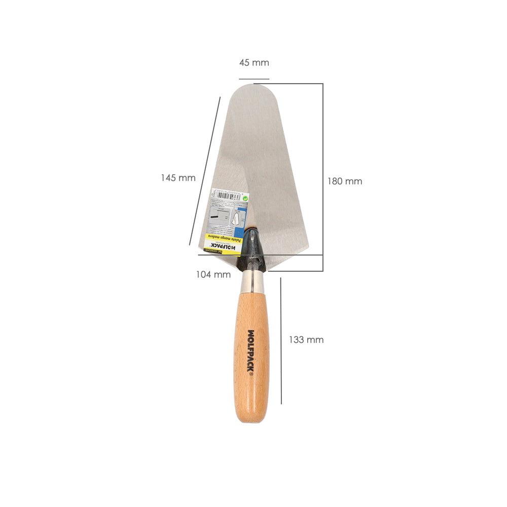 Wolfpack trowel plus wooden handle 348 180 mm