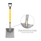 Pala nieve  aluminio mango fibra de vidrio con anilla