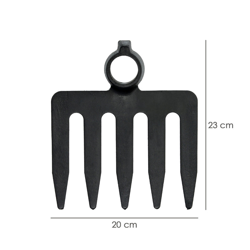 Rastrillo construccion 5 puas