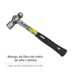 Martillo bola 500 gramos mango fibra vidrio