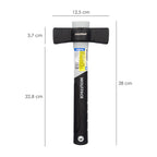 Maceta mango fibra vidrio mango fibra vidrio con empuñadura antideslizante. 1000 gramos 28 cm