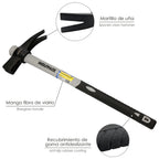 Martillo encofrador magnético fibra vidrio mango fibra vidrio con empuñadura antideslizante. 700 gramos 50 cm