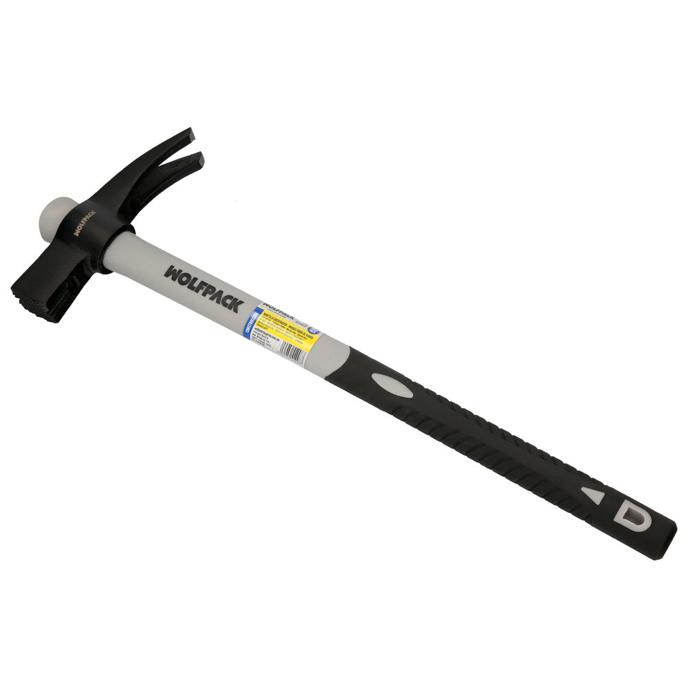 Martillo encofrador magnético fibra vidrio mango fibra vidrio con empuñadura antideslizante. 700 gramos 50 cm