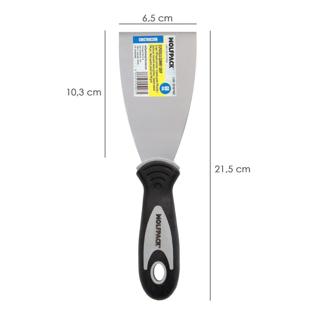 Espatula mango gummy grip hoja 60 mm. espatula yeso, espatula pintor, espatula masillas, espatula pladur, etc