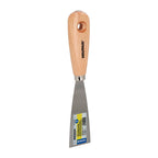Espátula mango madera hoja acero 40 mm aplicar yeso, pintora, masillas, pladur, etc.