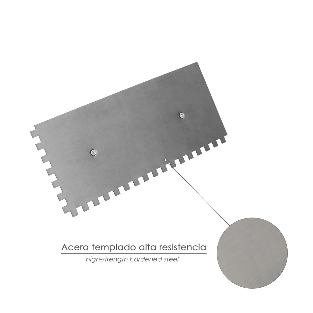 Pente profissional cabo polipropileno 280x120 mm dentes 8 x 8 mm