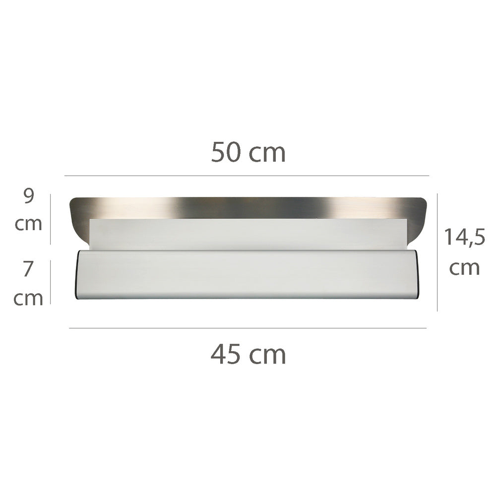Plastering trowel, aluminum / stainless steel, 50 cm