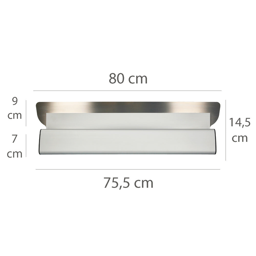 Plastering trowel, aluminum/stainless steel, 80 cm