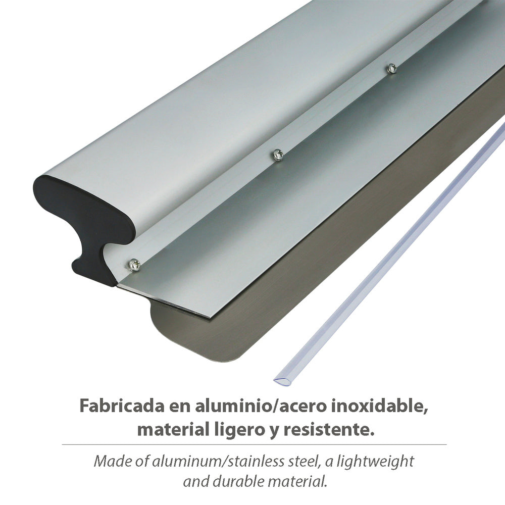 Plastering trowel, aluminum/stainless steel, 80 cm