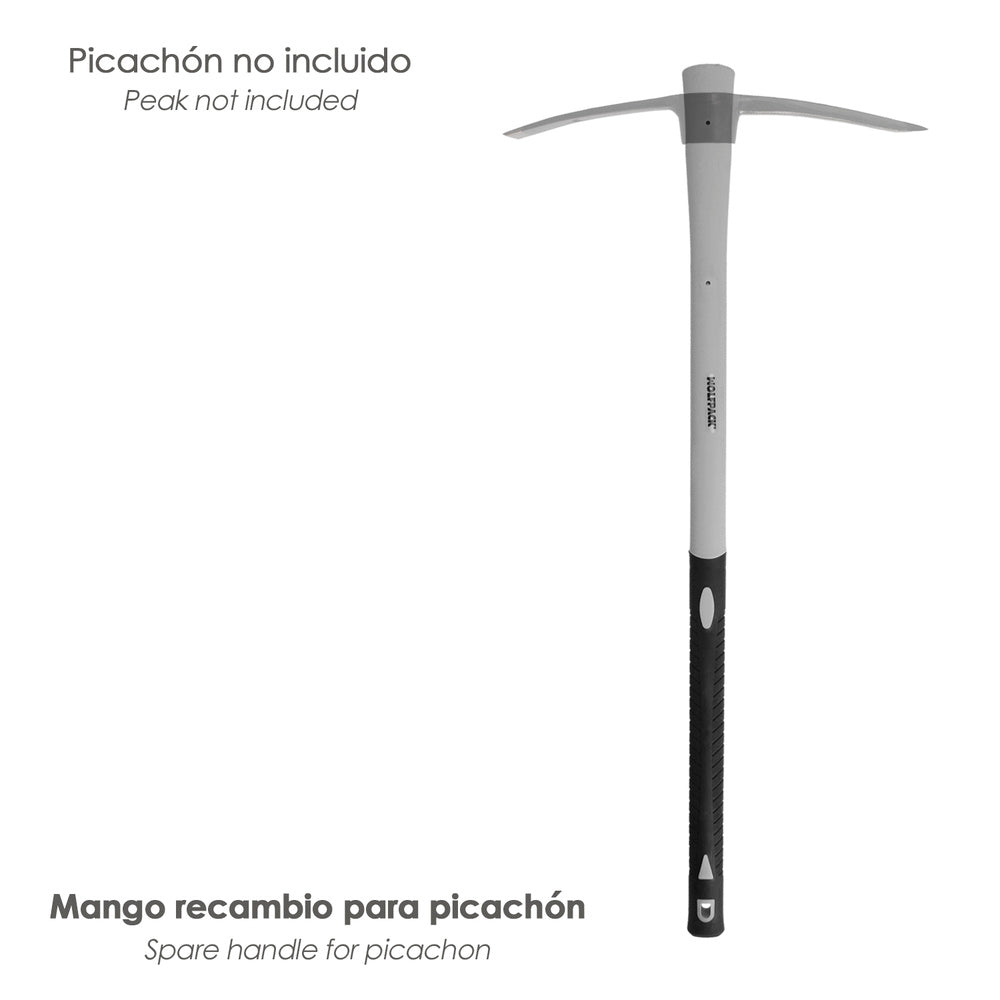 Fiberglass handle wolfpack pickaxe 1.5 kg 53x40 mm oval tapered