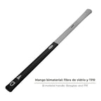 Mango de fibra vidrio para mazas con agujero 53x33 mm 90 cm longitud. Oval conico