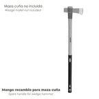 Fiberglass handle 3 kg sledgehammer 54x34 mm oval tapered