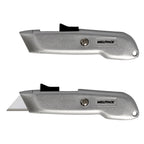 Self-retracting cutter with SK5 steel blade, aluminum casing, ergonomic design, safety knife, safety cutters,