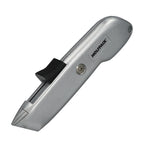 Self-retracting cutter with SK5 steel blade, aluminum casing, ergonomic design, safety knife, safety cutters,