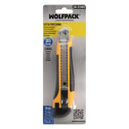 Cutter with 18 mm blade with 2 blades. SK5 steel. Bimaterial rubber grip. Safety push-button blade release. Cutters cutters