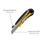 Professional 18mm cutter with 8 SK5 steel blades