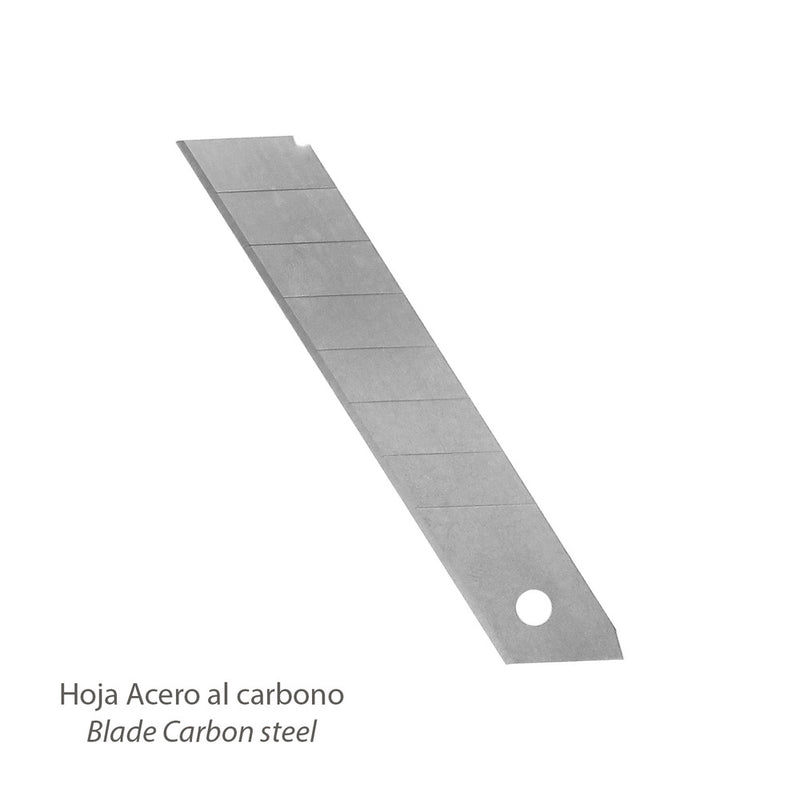 Cutter profesional hoja acero al carbono 18 mm. cuter manualiadades, cutters trabajo,