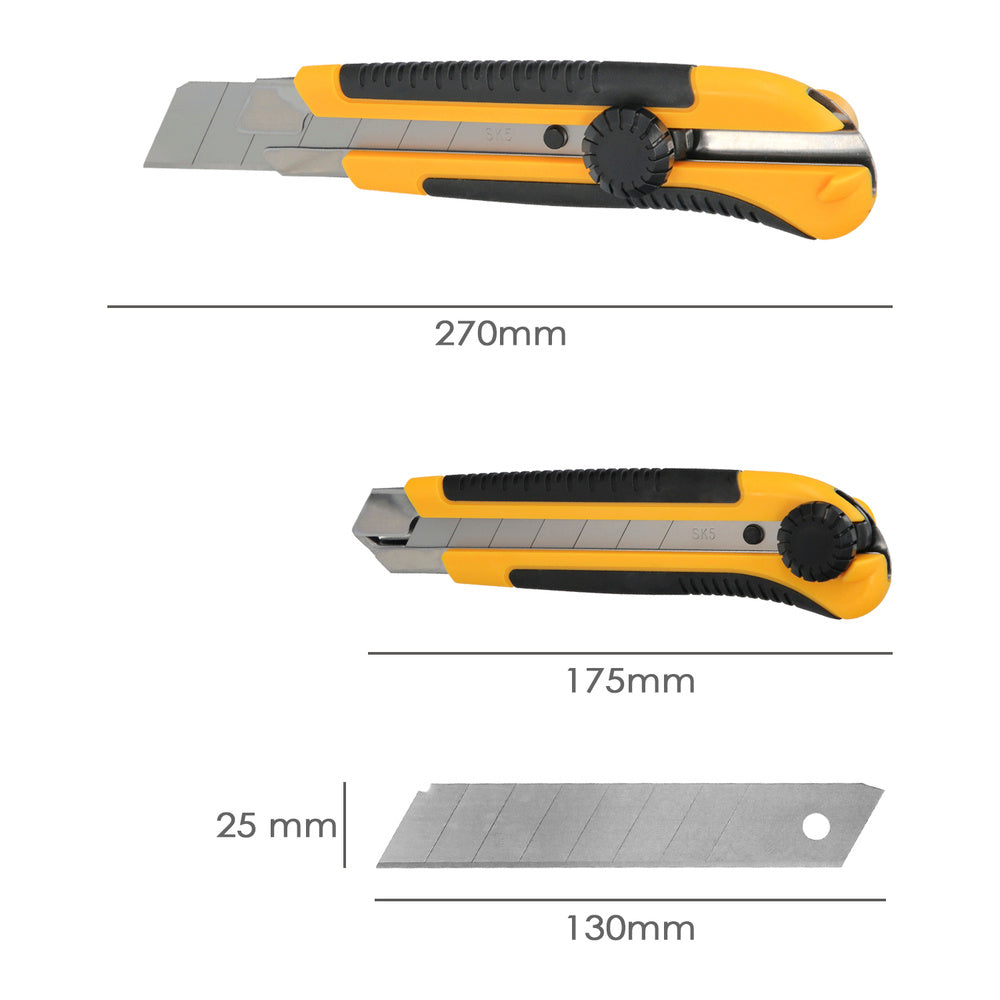 Cortador profissional largo com lâmina de aço SK5, 25 mm