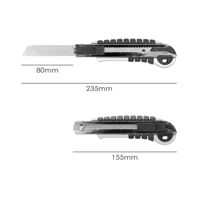 Cutter aluminio profesional 18mm con 5 hojas acero sk5