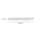 9mm cutter blade (10 pieces per case) sk5 steel