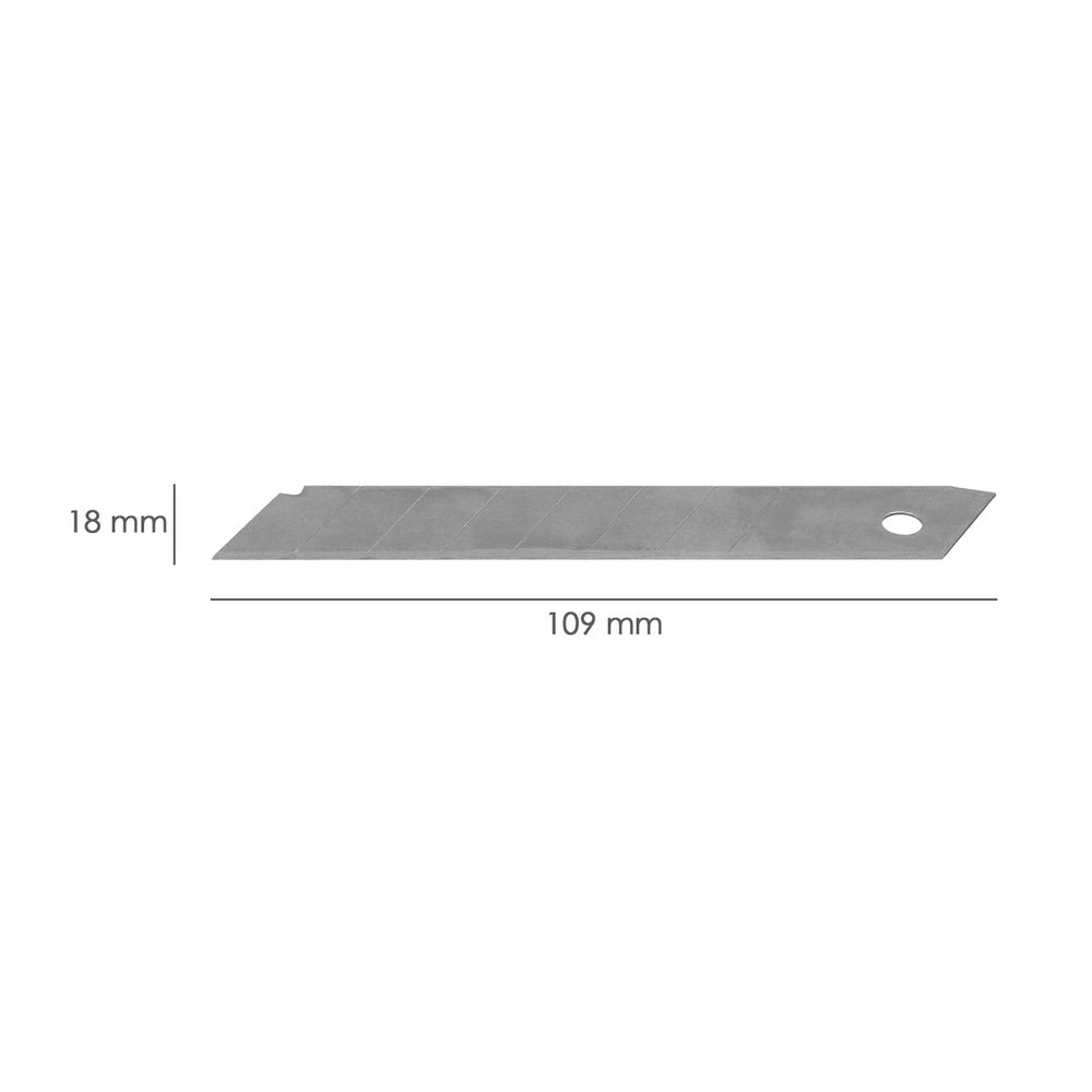 18 mm cutter blade (10-piece case) carbon steel.