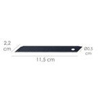 Hoja cutter 18 mm. (estuche 10 piezas) acero sk5 pavonada