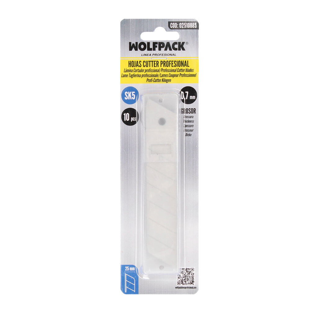 25mm cutter blade (10-piece case) SK5 steel