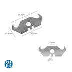 Hook knife blade (10-blade dispenser)