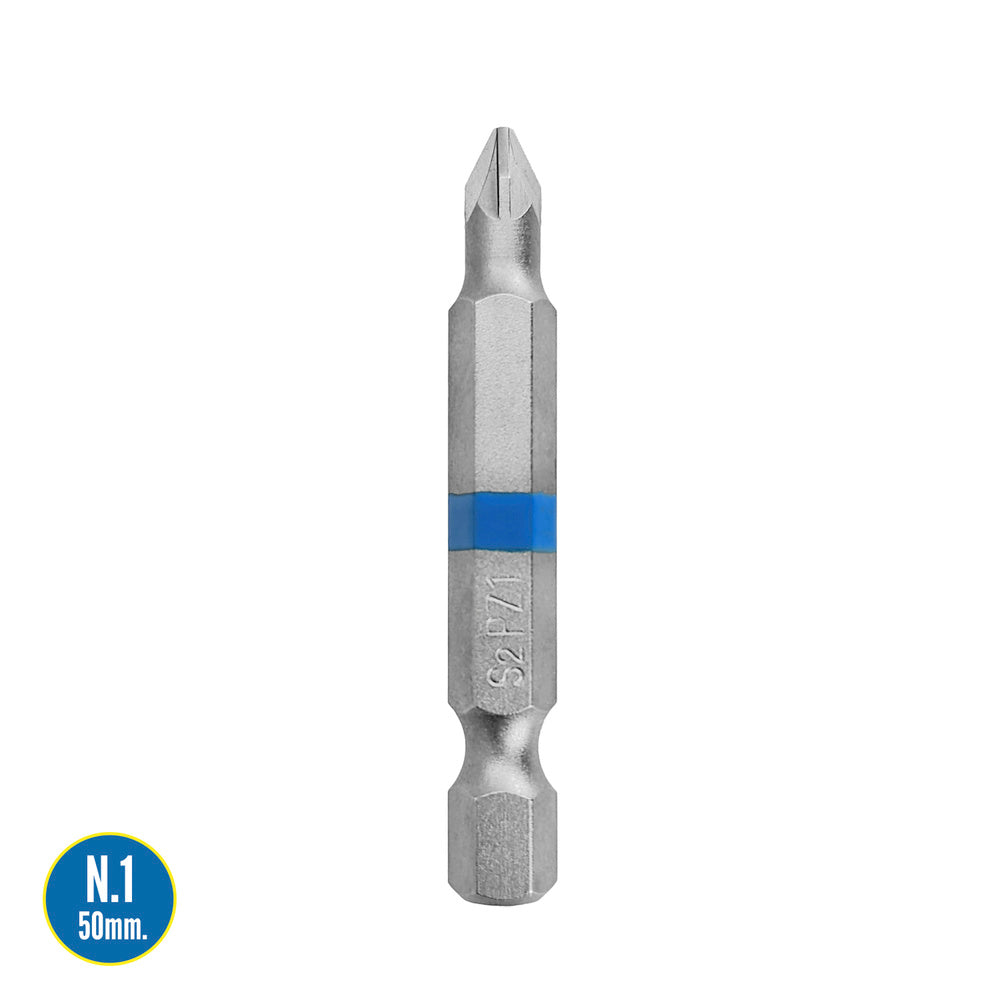 Long Pozidriv screwdriver bits No. 1 (2 pieces) S2 chrome vanadium steel. Hex bits, screwdriver bits,