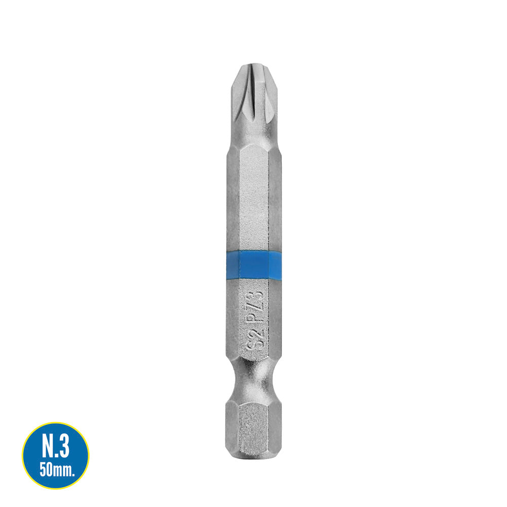 Long Pozidriv screwdriver bits No. 3 (2 pieces) S2 chrome vanadium steel. Hex bits, screwdriver bits,