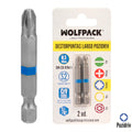 Long Pozidriv screwdriver bits No. 3 (2 pieces) S2 chrome vanadium steel. Hex bits, screwdriver bits,