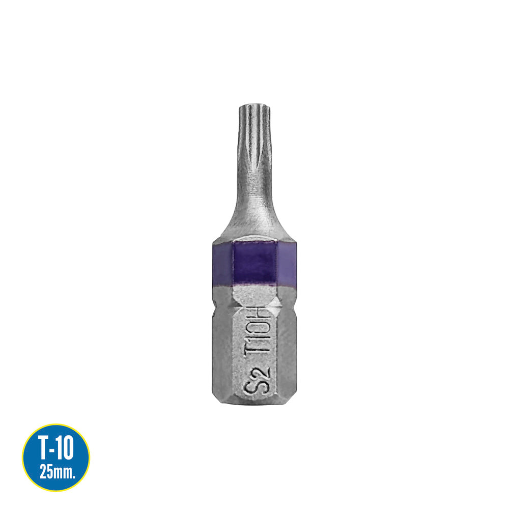Torx 10 tamper-proof screwdriver bits (2 pieces). S2 chrome vanadium steel. Hex bits, screwdriver bits,