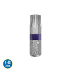Puntas destornillador torx 40 inviolable (2 piezas). Acero s2 al cromo vanadio. Puntas hexagonales, destorpuntas,