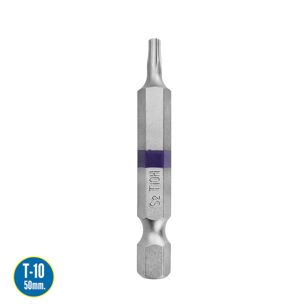 Puntas largas destornillador torx t10 (2 piezas). Acero s2 al cromo vanadio. Puntas hexagonales, destorpuntas,
