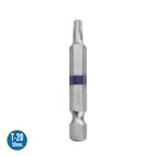 Puntas largas destornillador torx t20 (2 piezas). Acero s2 al cromo vanadio. Puntas hexagonales, destorpuntas,