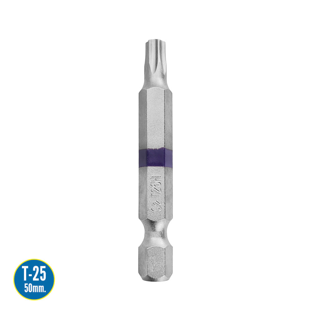 Puntas largas destornillador torx t25 (2 piezas). Acero s2 al cromo vanadio. Puntas hexagonales, destorpuntas,