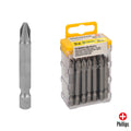 Puntas largas destornillador phillips nº 2 (20 piezas). Acero s2 al cromo vanadio. Puntas hexagonales, destorpuntas,