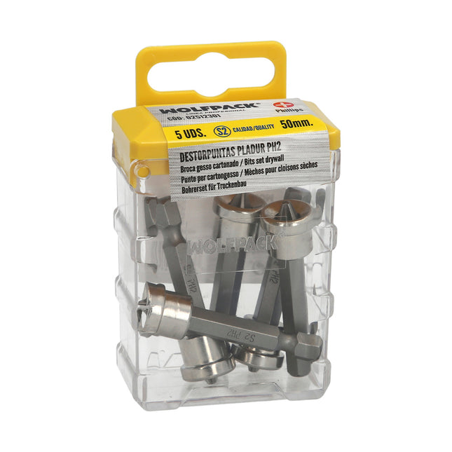 Destorpuntas pladur PH2 50 mm. (5 piezas)
