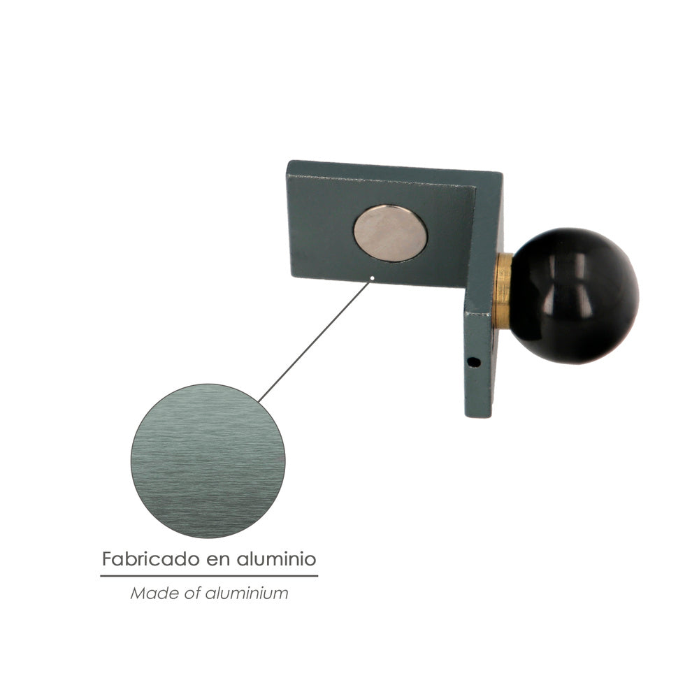 Conjunto angular magnético para réguas 40x40 mm nivel parede, nivelador parede.