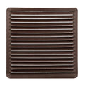 Rejilla ventilación empotrar  17x17 cm aluminio marrón