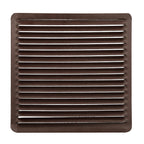 Rejilla ventilación empotrar  17x17 cm aluminio marrón