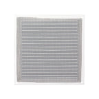 Rejilla ventilación aluminio con mosquitera atornillable 175 x 175 mm color blanco