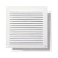 Rejilla ventilación aluminio con mosquitera atornillable 175 x 175 mm color blanco