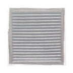 Rejilla ventilación aluminio con mosquitera atornillable 200 x 200 mm color blanco