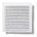 Rejilla ventilación aluminio con mosquitera atornillable 200 x 200 mm color blanco
