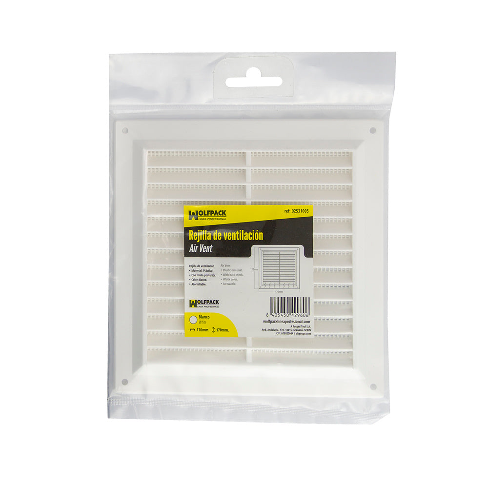 Plastic overlay griddle with 17x17 cm back mesh