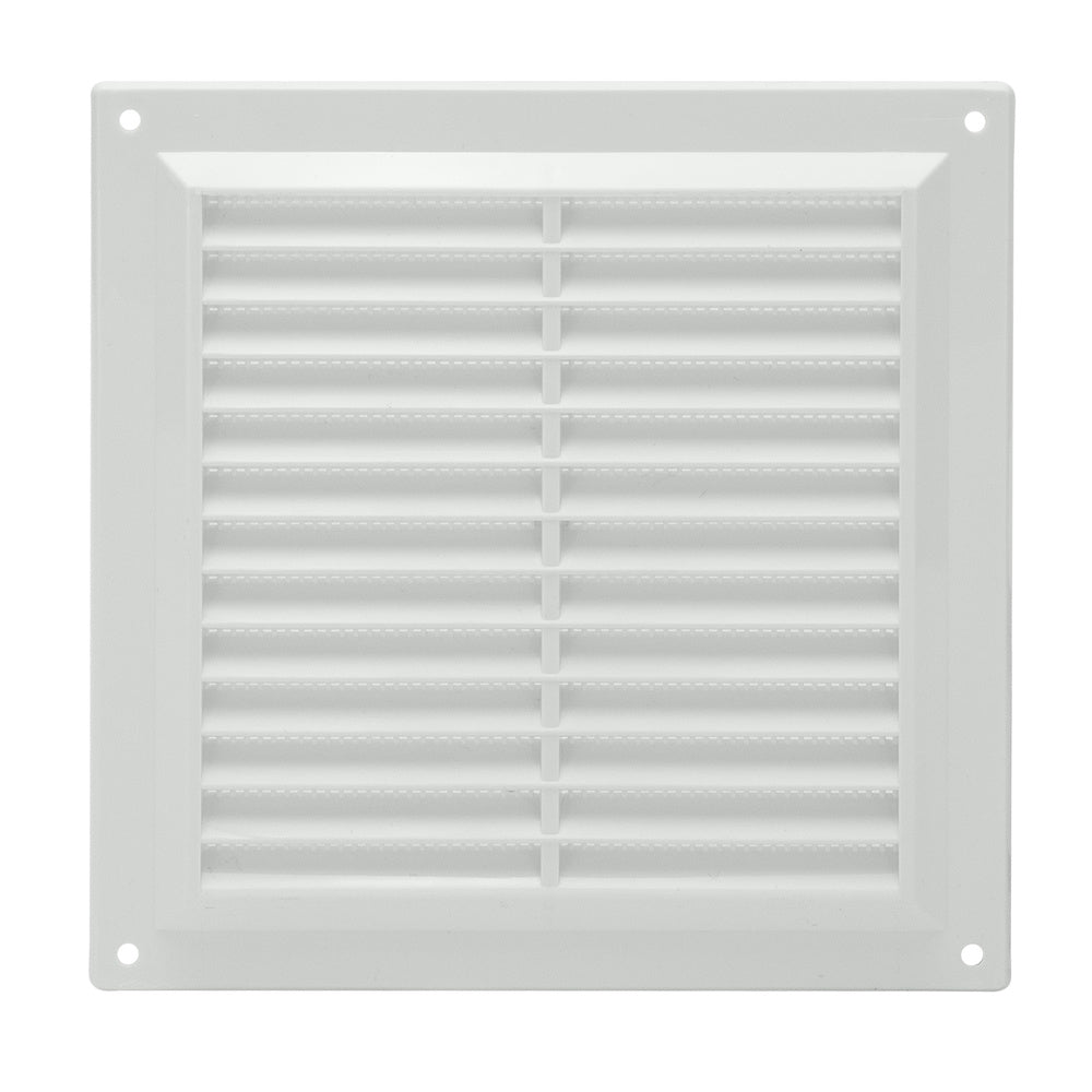 20x20 cm surface-mounted plastic grate with rear mesh